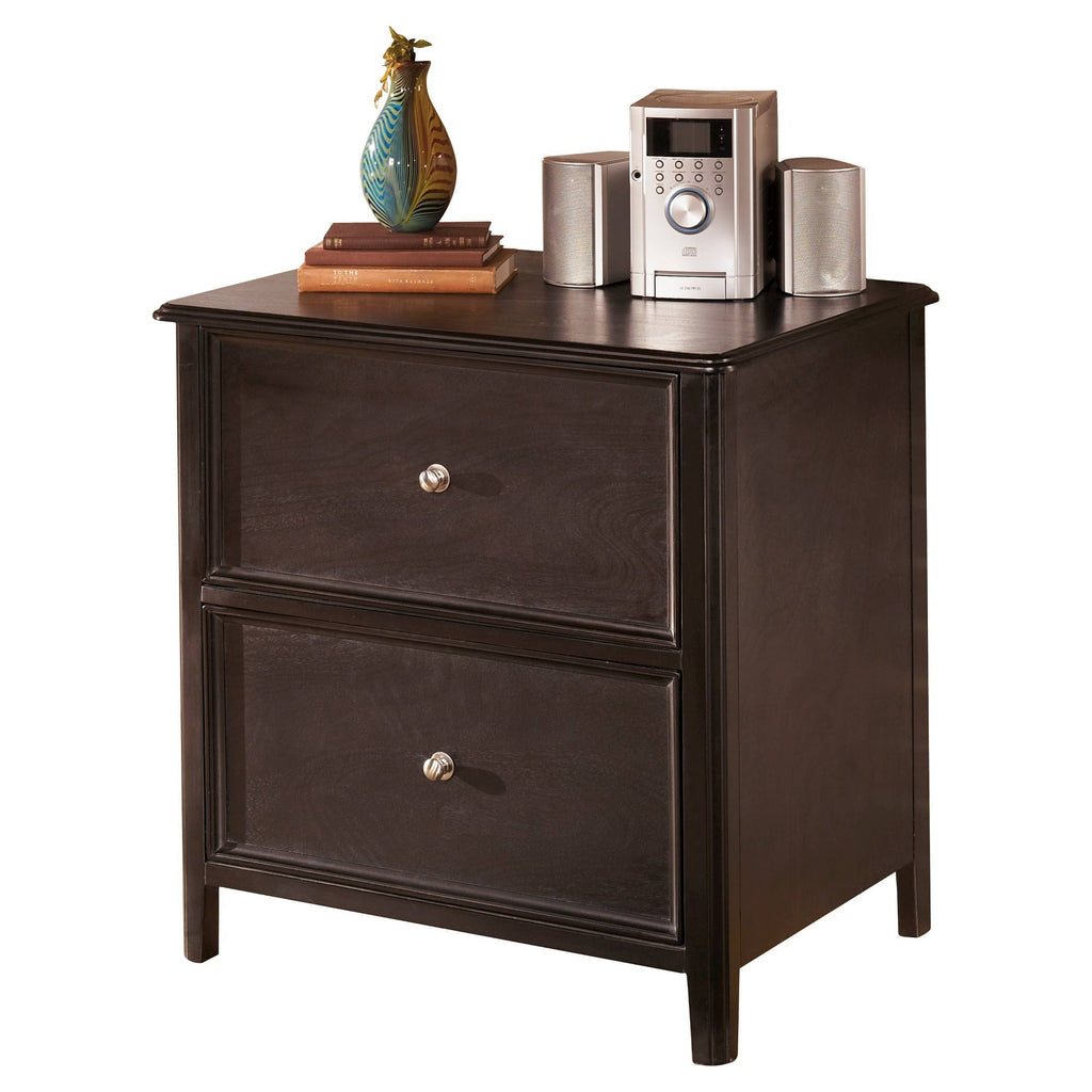 Almost Black Lateral File Cabinet F559099