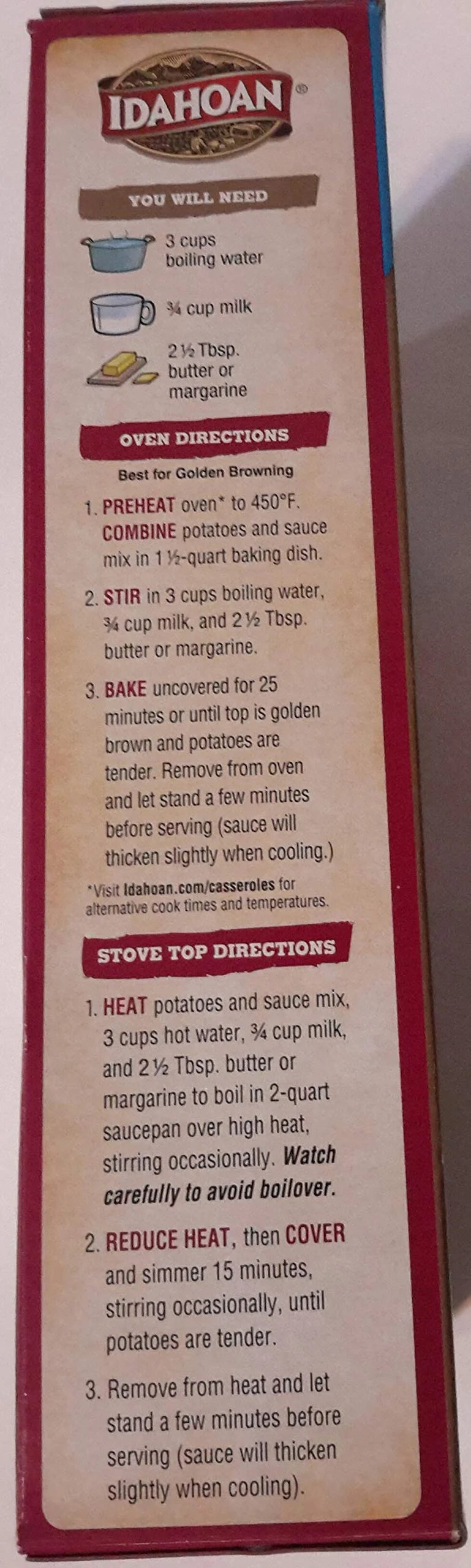 Au Gratin Casserole Family Size (Pack of 10) E1539