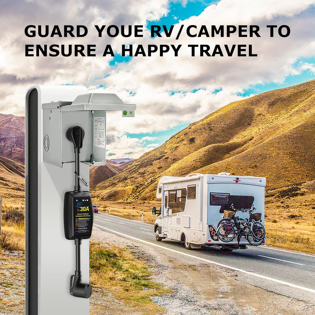RV Surge Protector 30 Amp with Indicator Light and Grip Handles B801251
