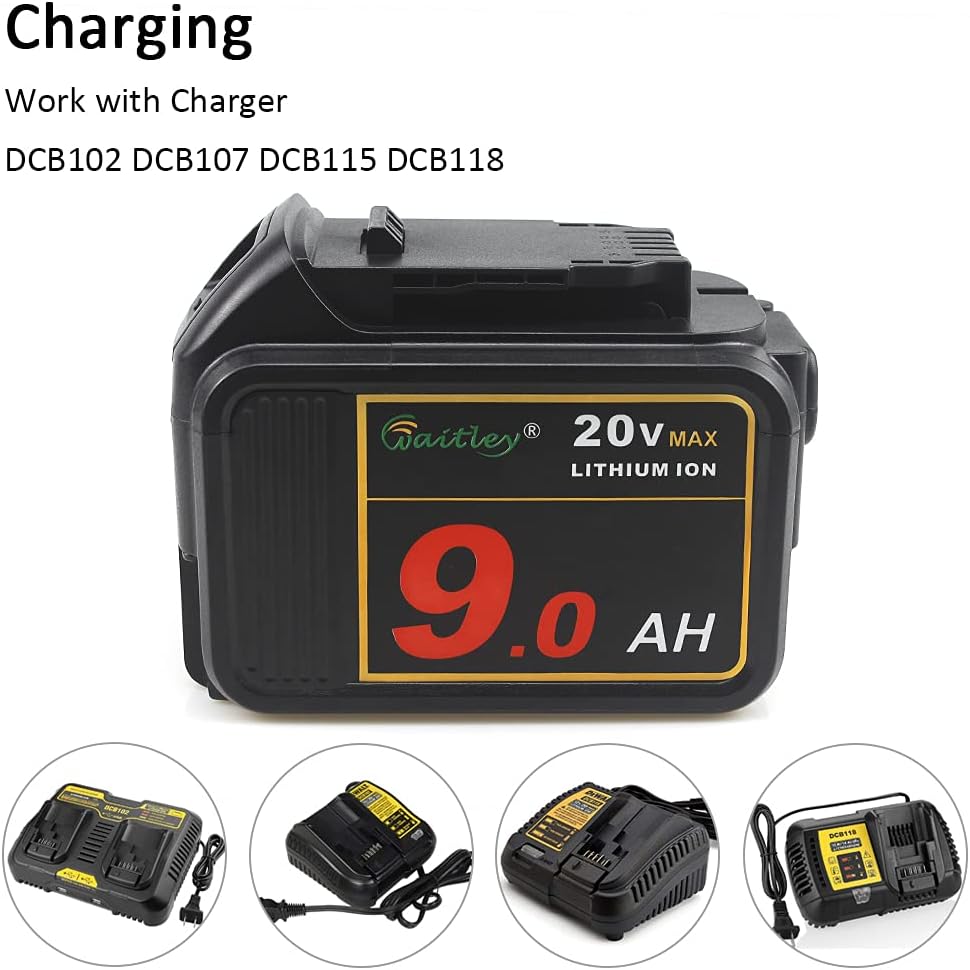 20V MAX 9.0Ah Lithium Ion Battery Pack of 2 Z6849