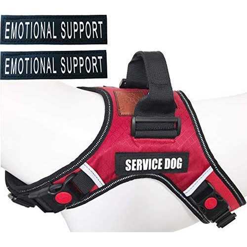 Service Dog Vest Harness Reflective Polyester Nylon H960