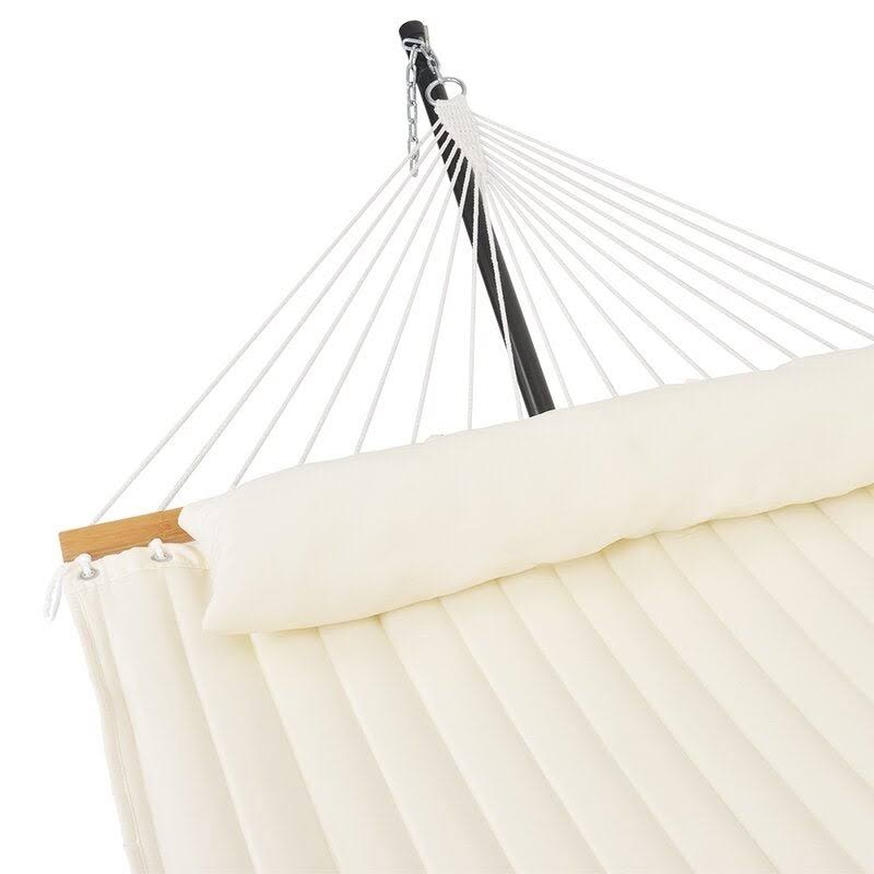 Blue Stripe Padded Hammock with Spreader Bar Q257