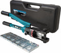 Hydraulic Cable Lug Crimper 16TON 9 AWG to 600 MCM Tool Kit with 13 pairs of Die Sets W1105