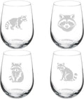 Set of 4 Stemless Wine Glass E56324