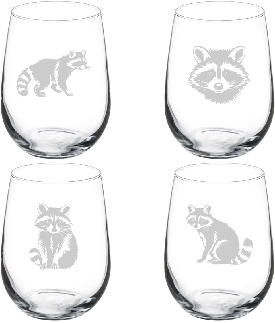 Set of 4 Stemless Wine Glass E56324
