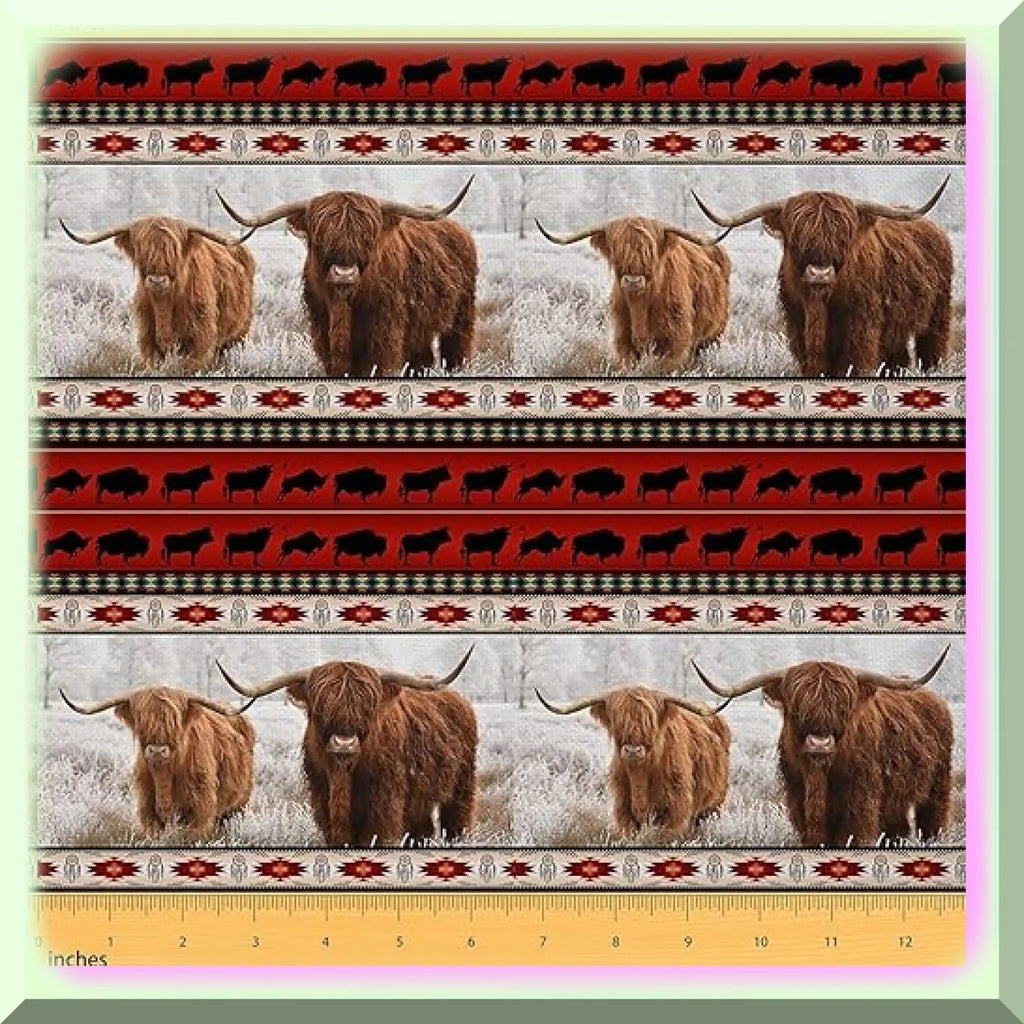 Highland Cow Fabric 3 Yards D850429