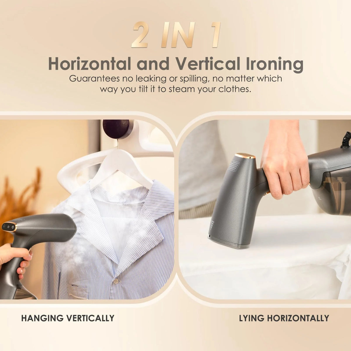 1500W Garment Steamer with 300ml Detachable Tank S6314