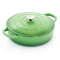 5 Quart Enameled Cast Iron Braiser Pan with Lid in Pistachio Green H683942