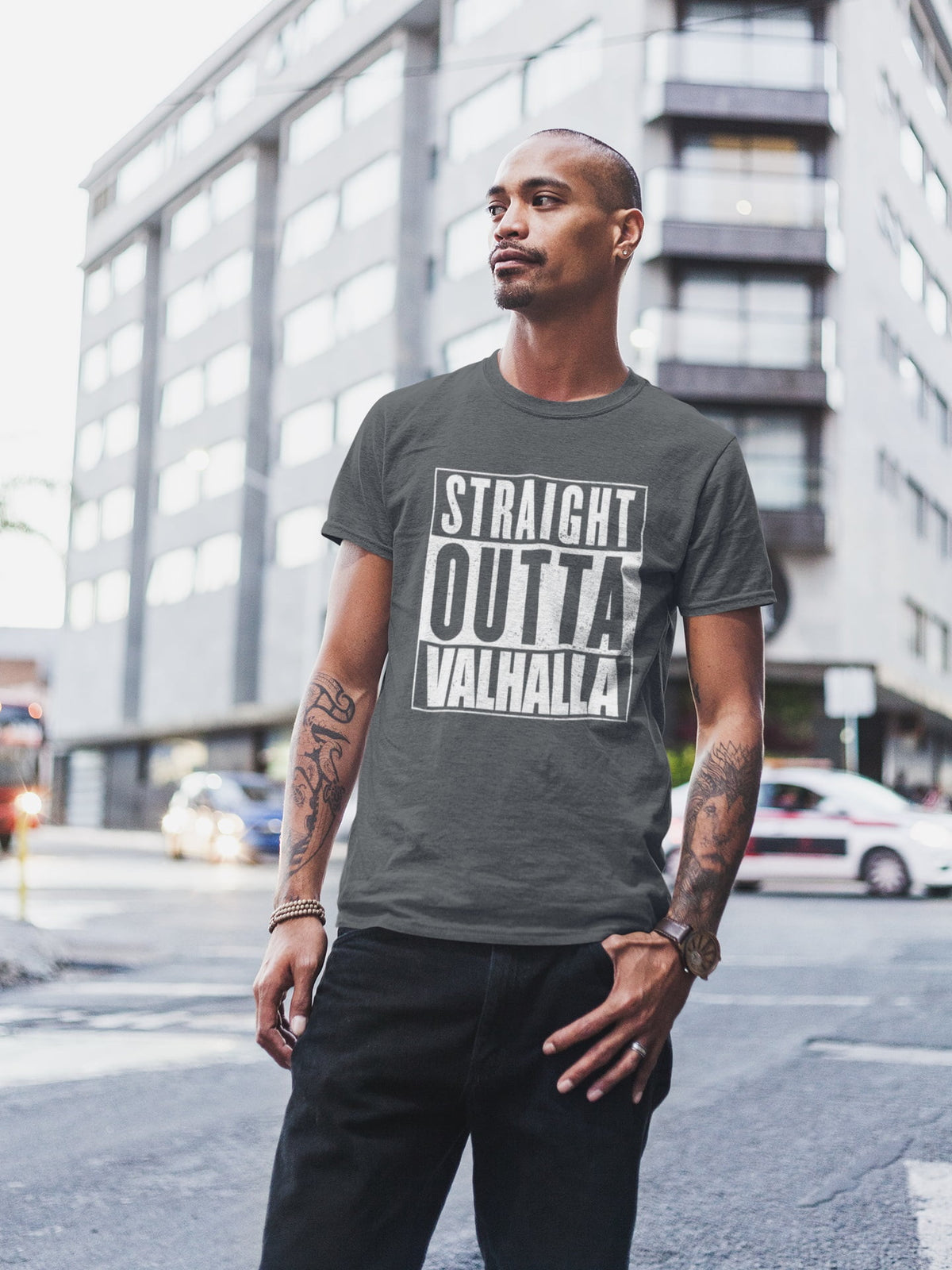 Mens Short Sleeve Graphic T Shirt B377