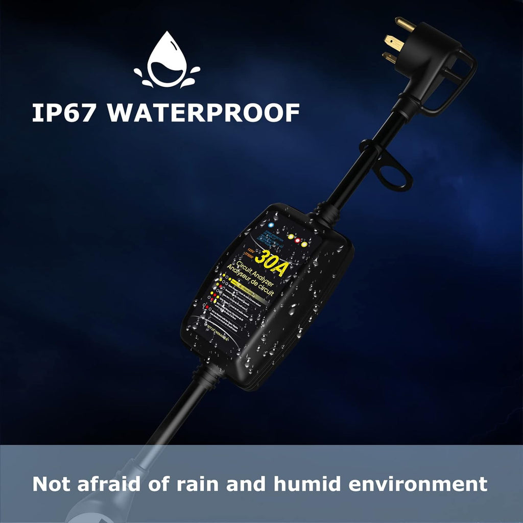 RV Surge Protector 30 Amp with Indicator Light and Grip Handles B801251