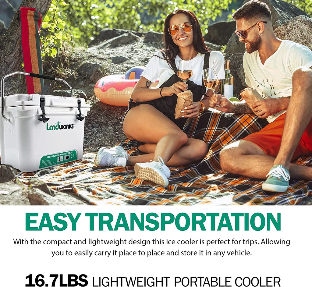 5 Gal Rotomolded Ice Cooler with Built-In Bottle Openers S539