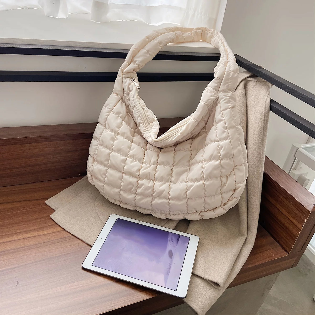 Quilted Cotton Tote Bag E227090