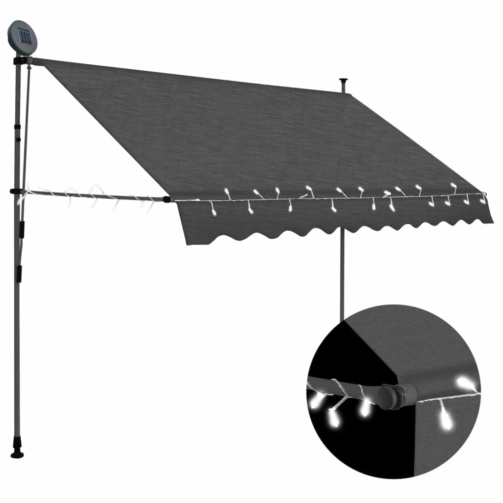 118.1" Anthracite Retractable Awning X87926