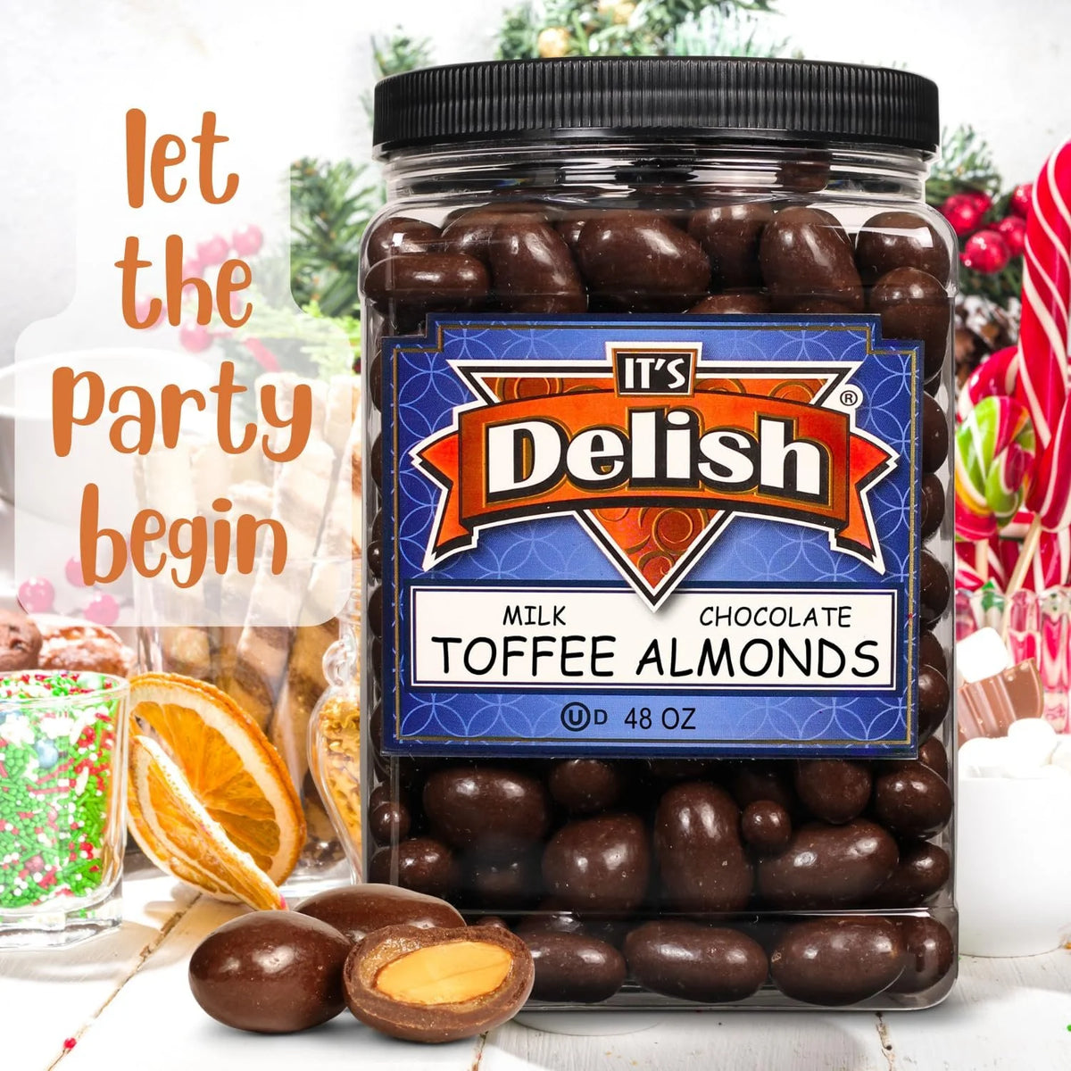 Milk Chocolate Toffee Coated Almonds 48 oz H88057