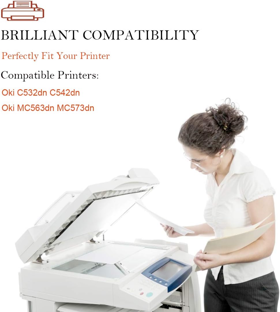 4 Colors Compatible Toner Cartridge High Yield 7000 & 6000 Pages O81341