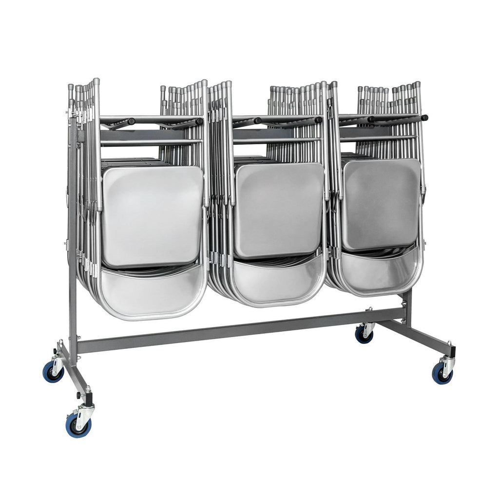 Gray Heavy Duty Folding Chair Trolley Cart A690870