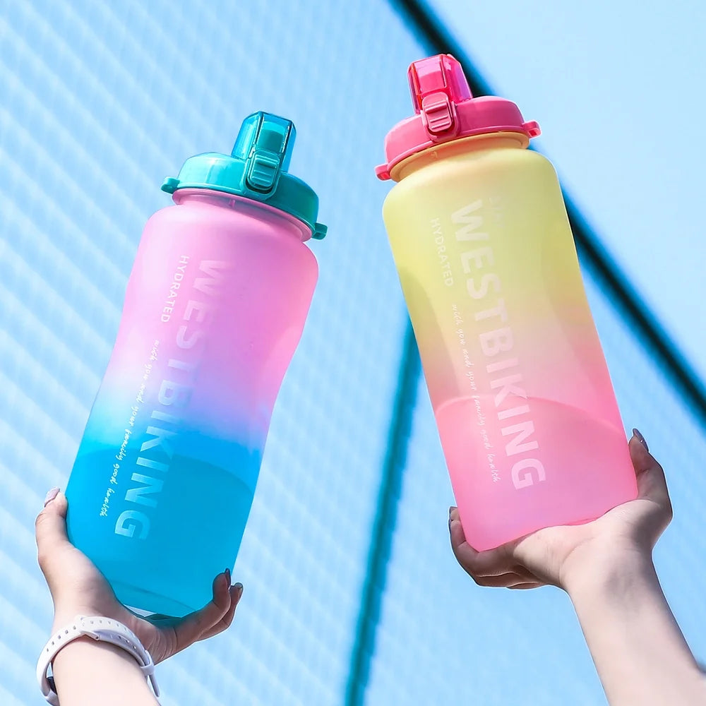 Sports Water Bottle with Straw Large Capacity S3948