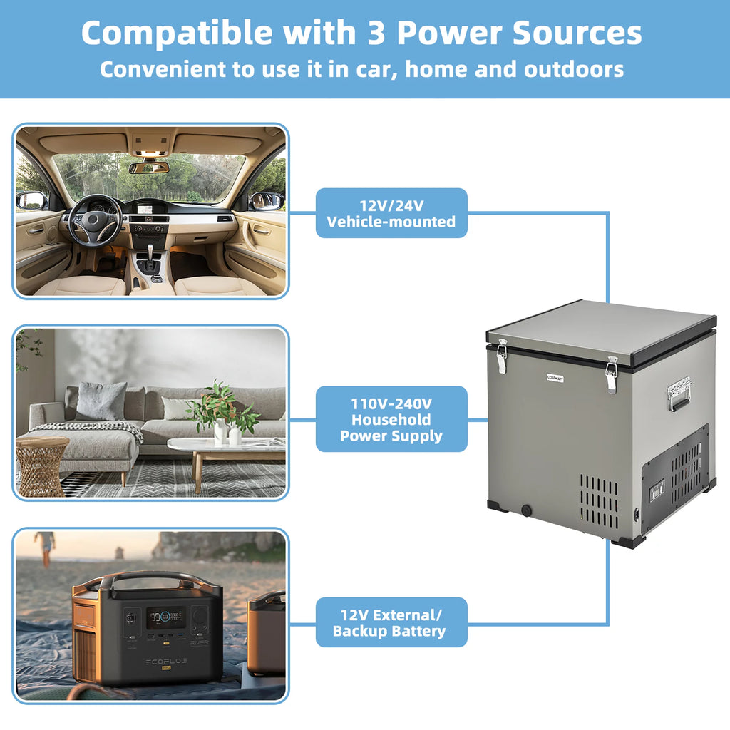 68 Quart Portable Car Refrigerator D24812