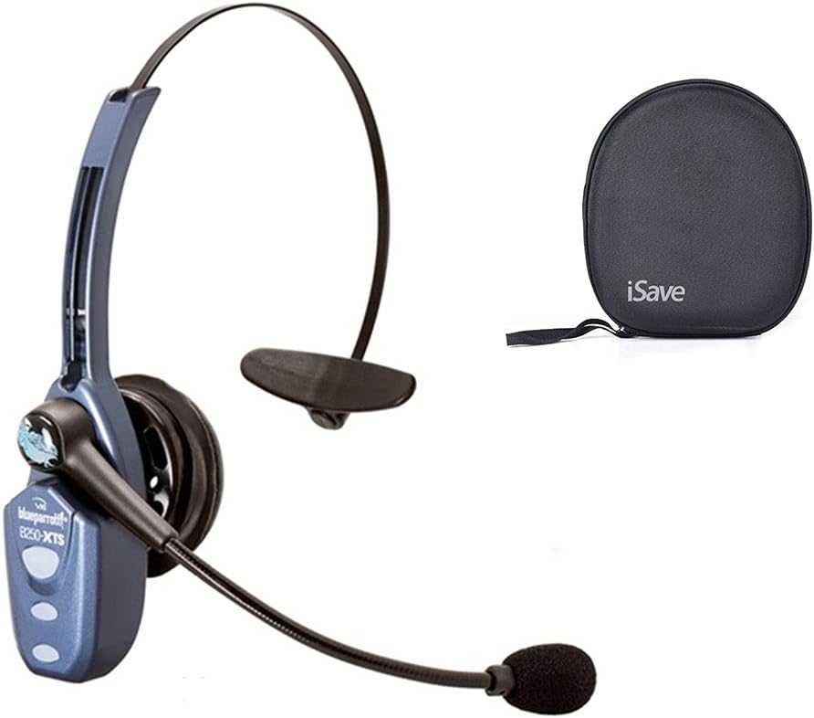 Noise Cancelling Wireless Bluetooth Headset with Carrying Case W7019