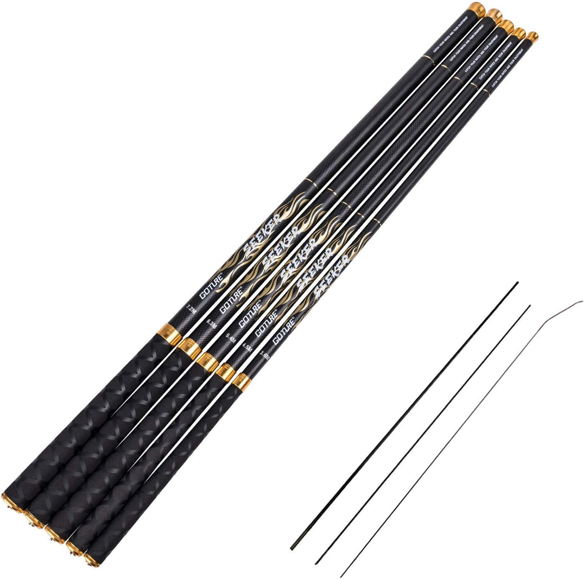 Telescopic Ultralight Carbon Fiber Travel Fishing Rod V14840