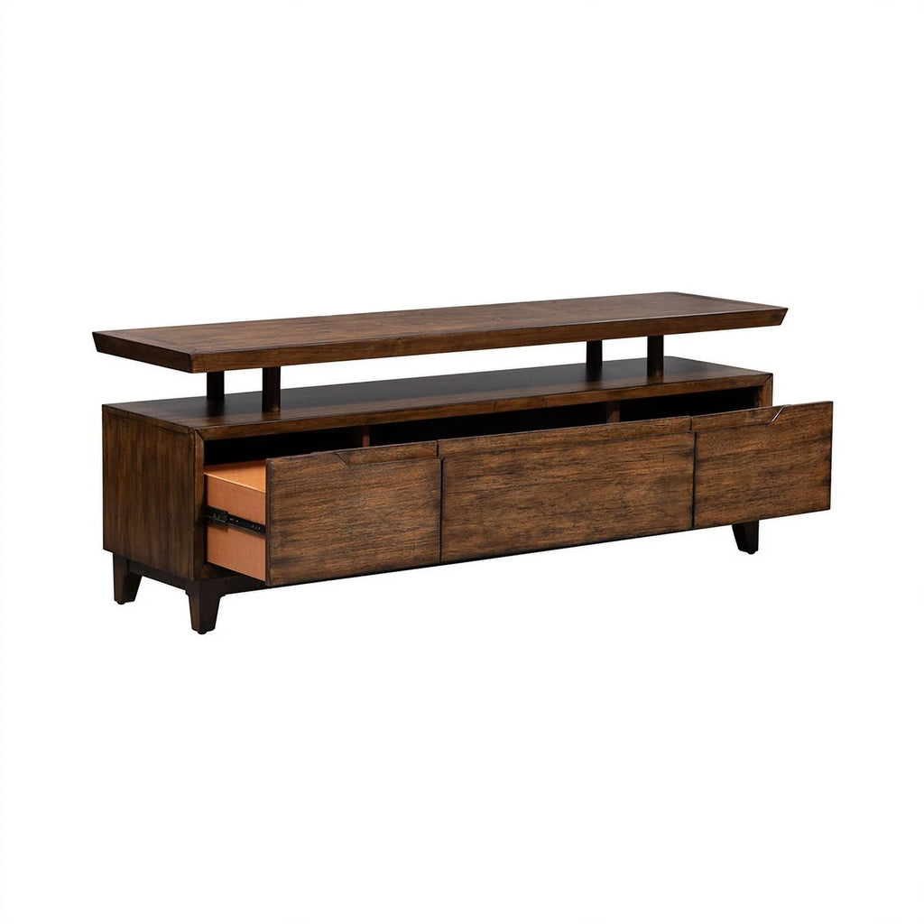 Modern Wood TV Console in Mahogany R887324