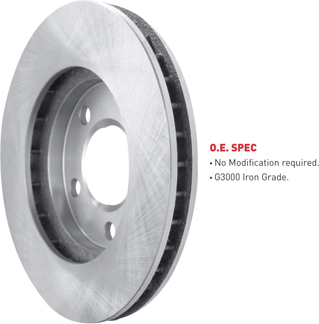 Front Rear Brake Rotors and Pads Kit Semi Metallic E9082