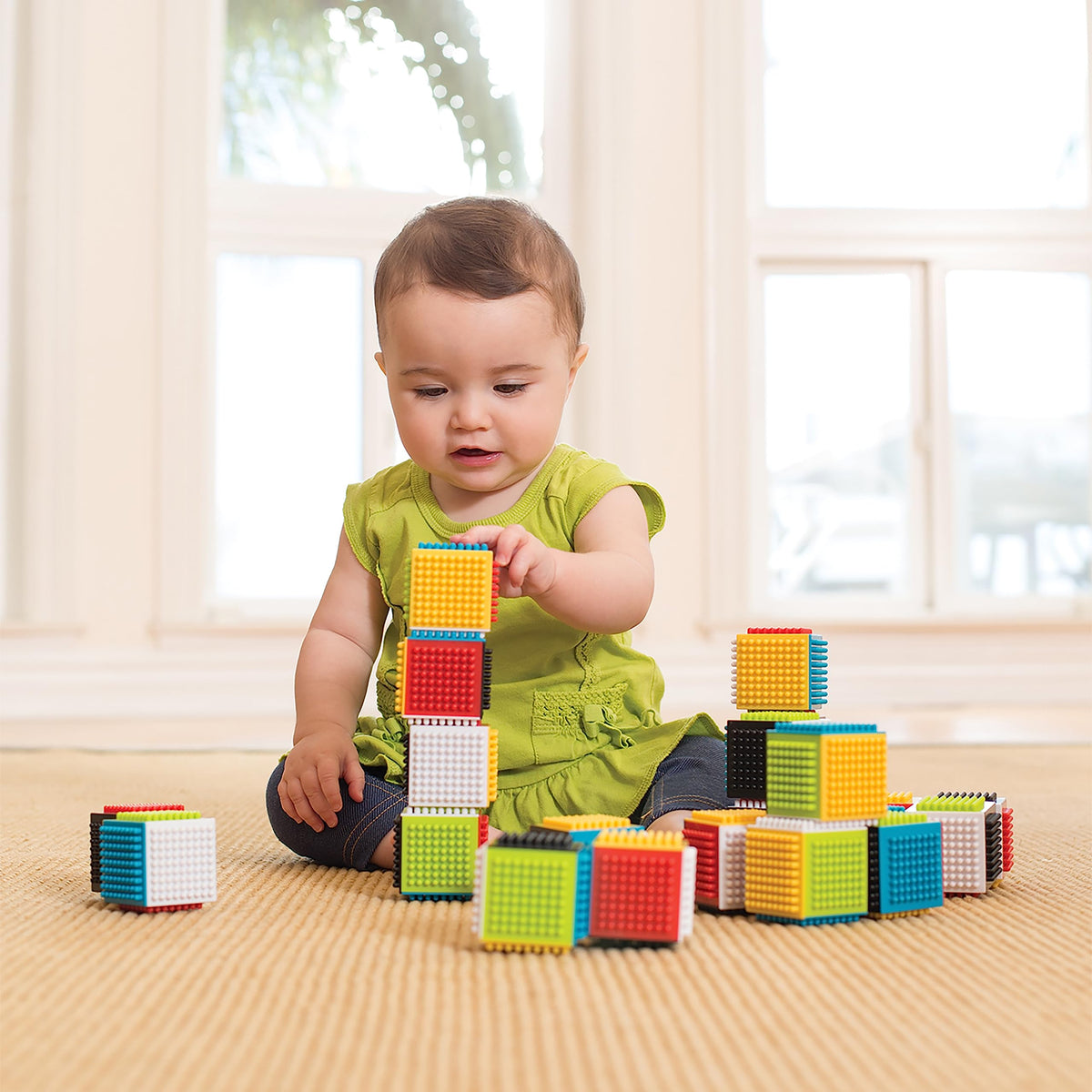 24-Piece Multicolor Sensory Blocks J9975