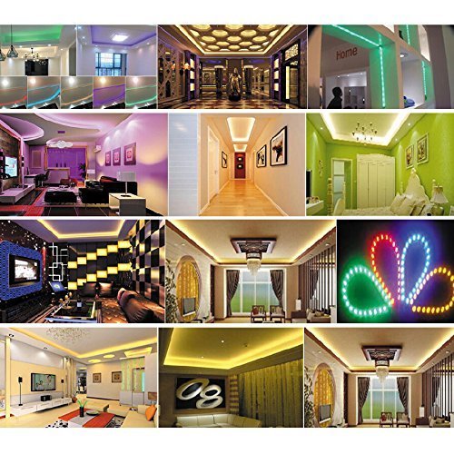 110V SMD5050 LED Strip Light with Connector 30 FT O641132
