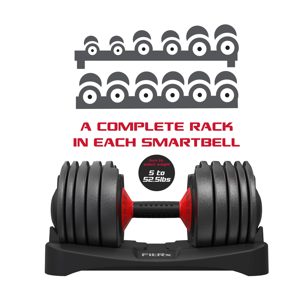 Adjustable Dumbbell 5-52.5 lbs Black N11780