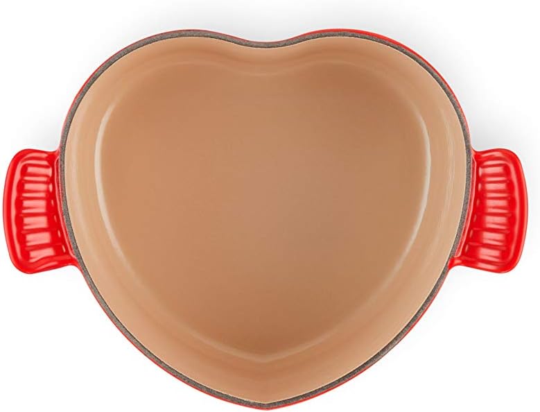 2 qt. Enameled Cast Iron Heart Cocotte X5946