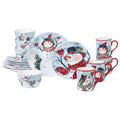 16 Piece Snowman Christmas Dinnerware Set D394