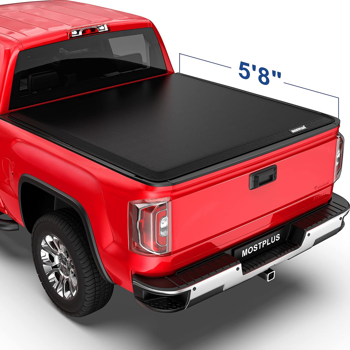 Roll-Up Soft Vinyl Truck Bed Tonneau Cover for 2004-2006 Chevrolet Silverado/GMC Sierra 1500 2500 3500 Fleetside 5.8 FT Bed 69 inch M5986