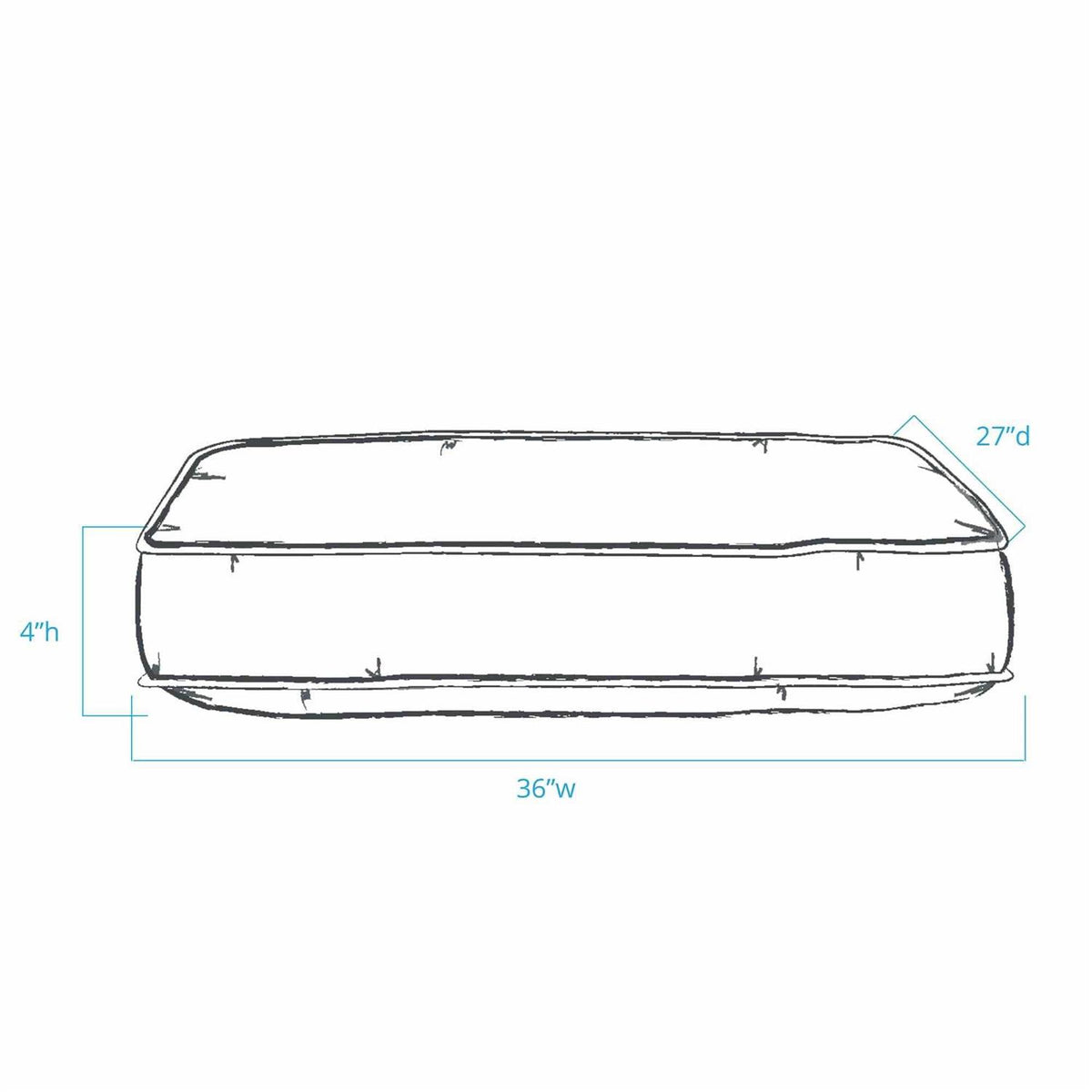 Plaid Dog Bed H8422