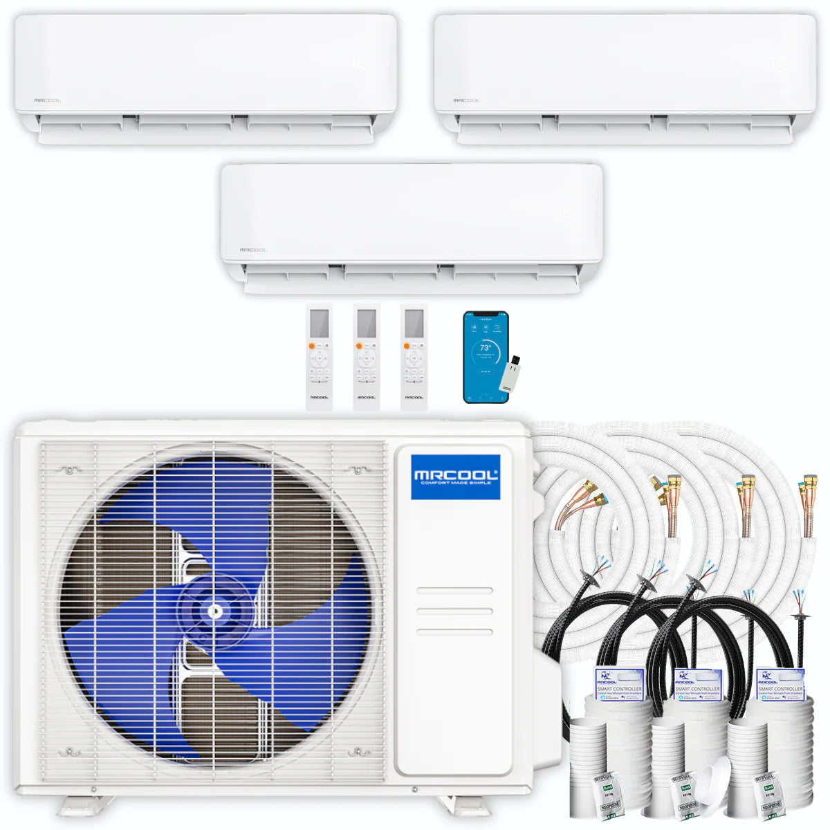 30,000 BTU 3 Zone Ductless Mini Split Air Conditioner and Heat Pump C317209