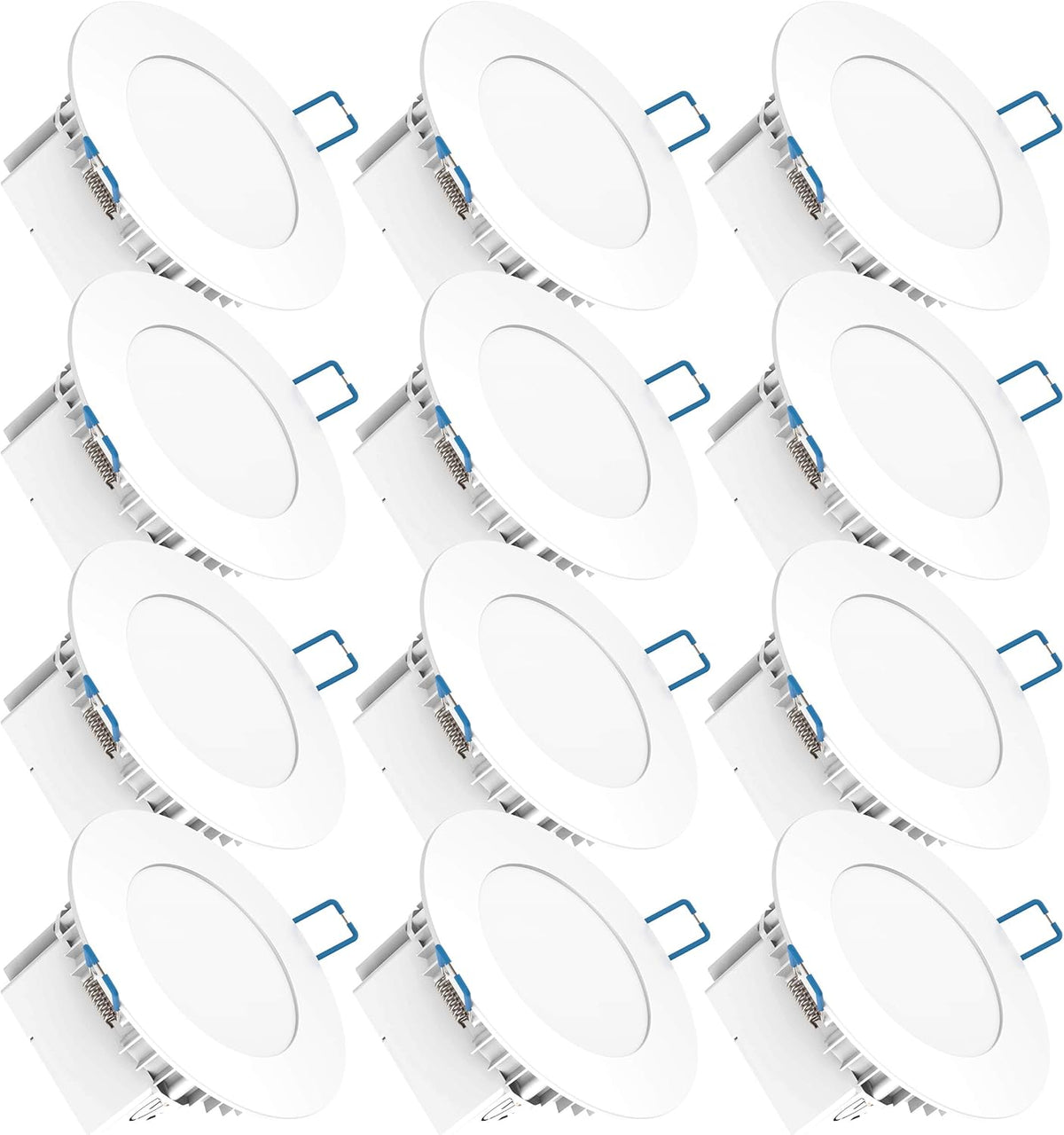 12 Pack 4 Inch Ultra Thin LED Recessed Ceiling Lights E153373