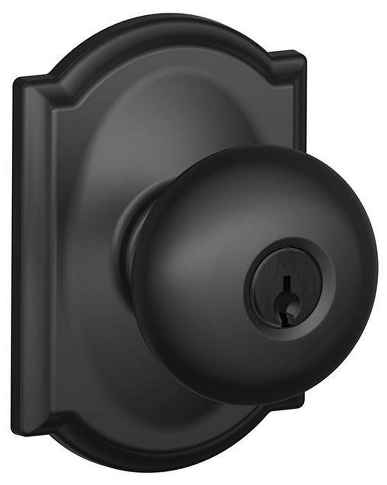Matte Black Keyed Entry Lock H3783