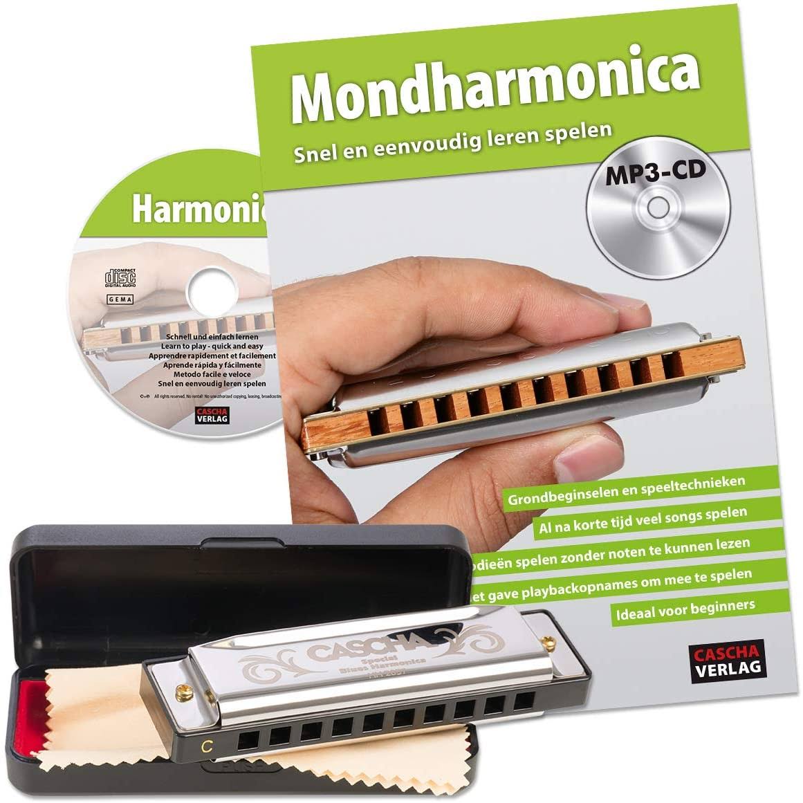 Beginners Set with Case, Care Cloth and Instruction Book, C Major Harmonica L61361