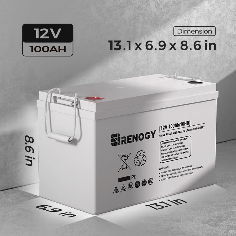 12 Volt 100Ah Deep Cycle AGM Battery Z3620