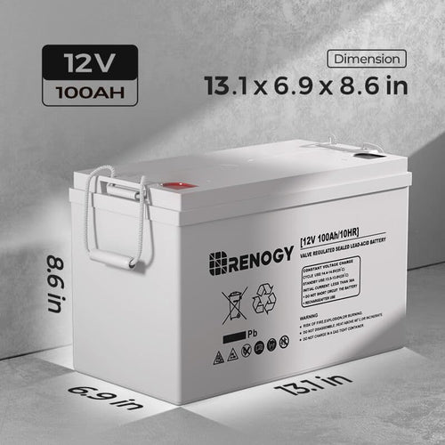 12 Volt 100Ah Deep Cycle AGM Battery Z3620