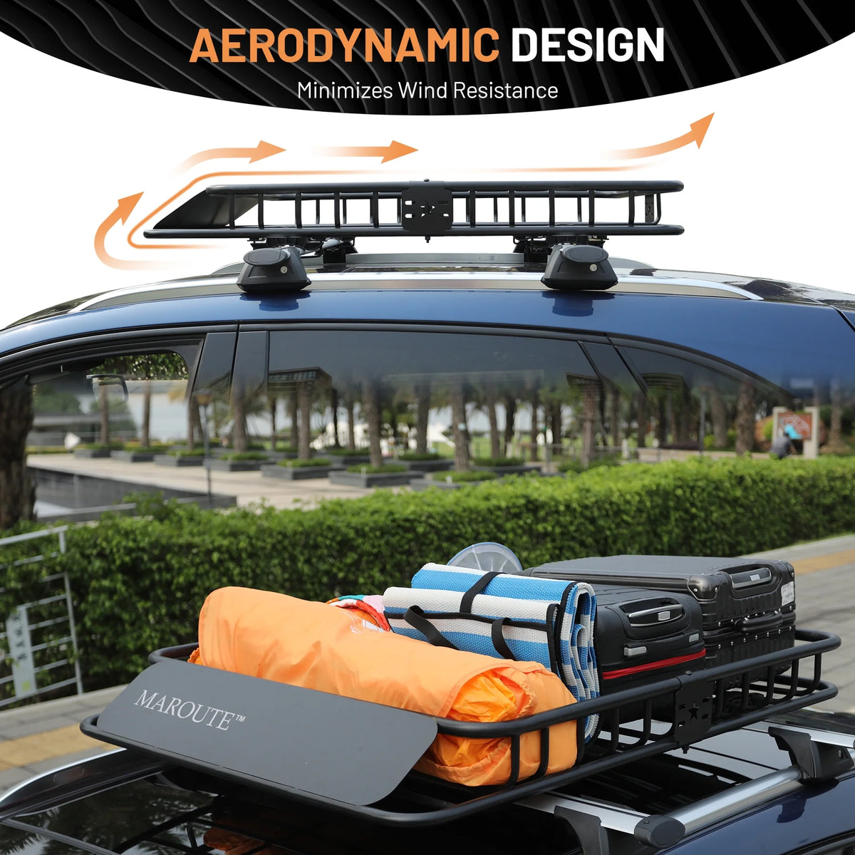 Roof Rack Carrier Basket Universal 51" X 36" X 5" Rooftop Cargo Carrier Basket I192