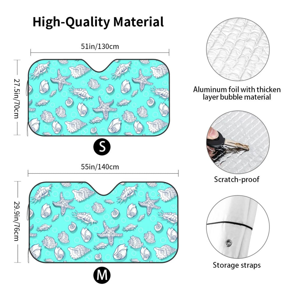 Small Foldable Car Windshield Sun Shade W19114
