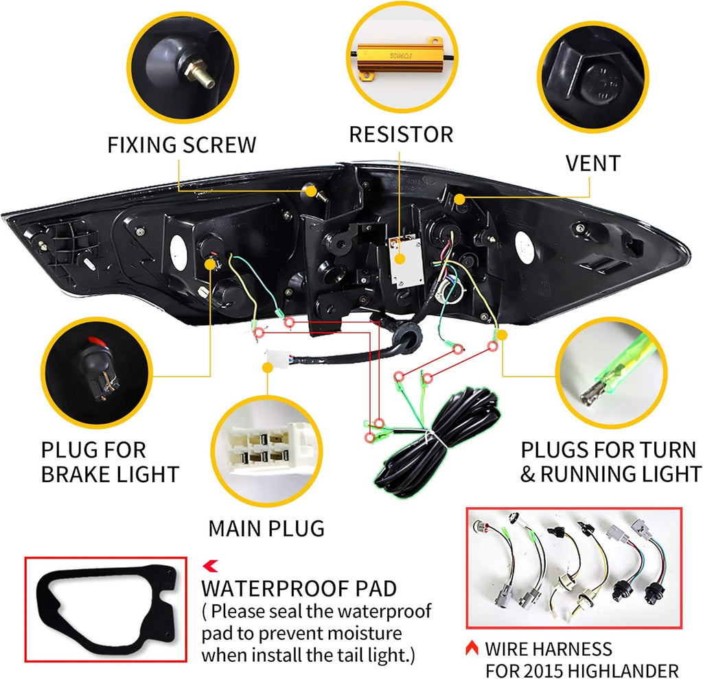 Smoked LED Tail Lights Z903110