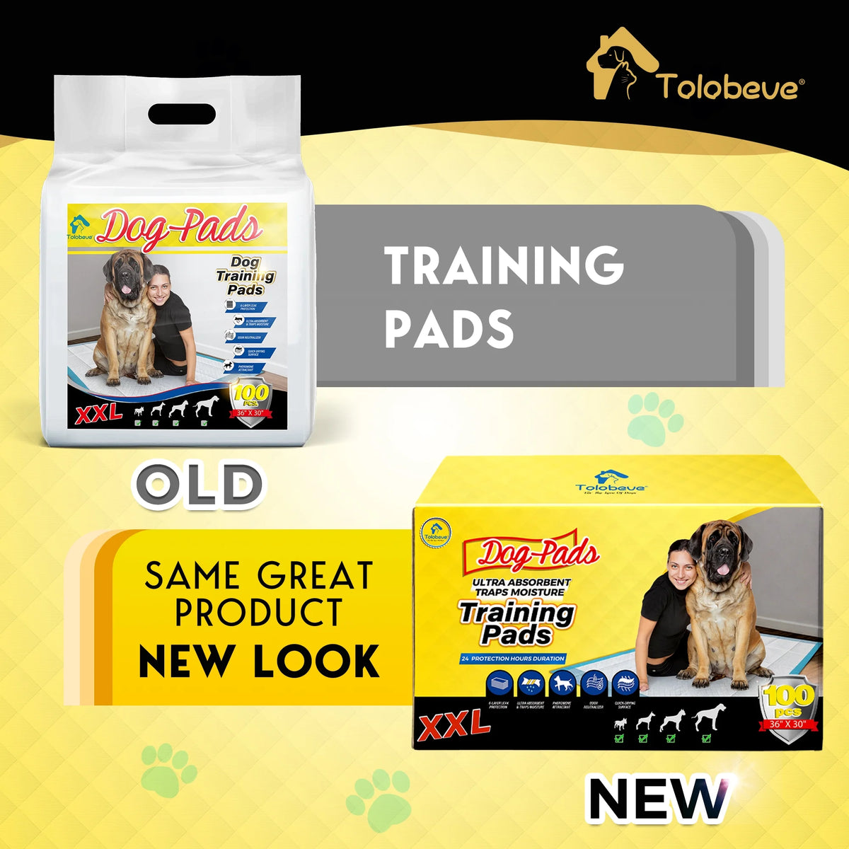XXL Absorbent Dog Training Pads, 30x36 inch, 100 Count H977199