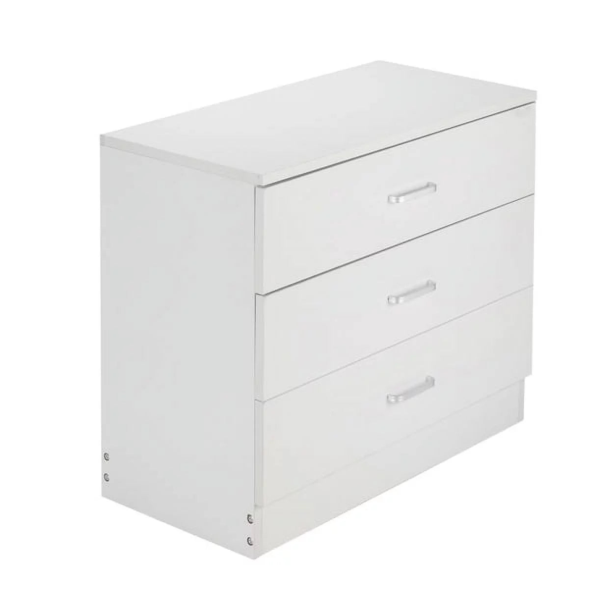 White 3-Drawer Wood Dresser O338478
