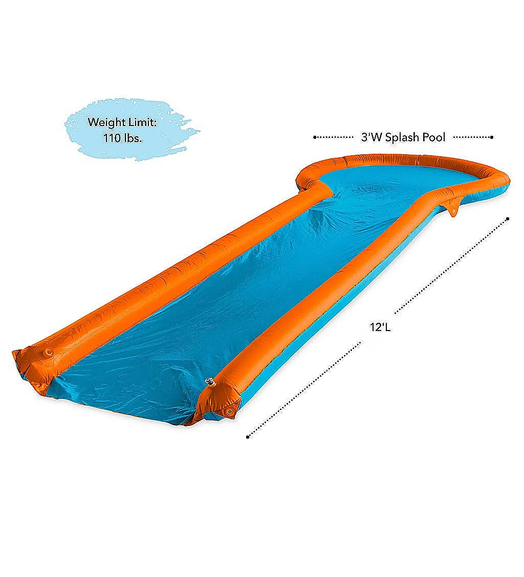 12-Foot Inflatable Water Slide with Splash Pool W543