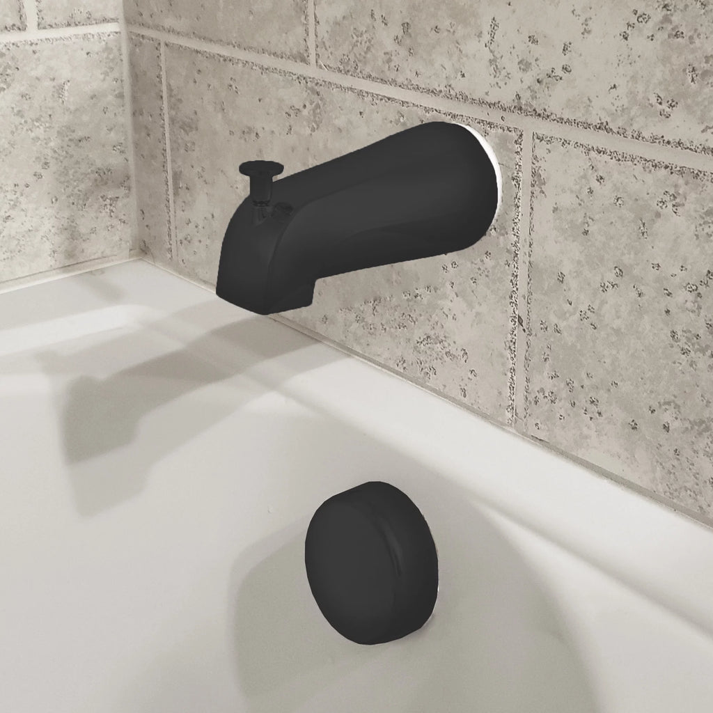 Matte Black Tub Spout with Diverter J468201