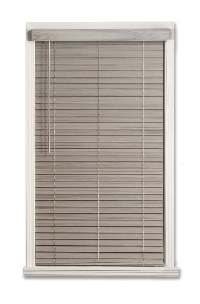 Cordless Faux Wood Room Darkening Horizontal Blinds B80924