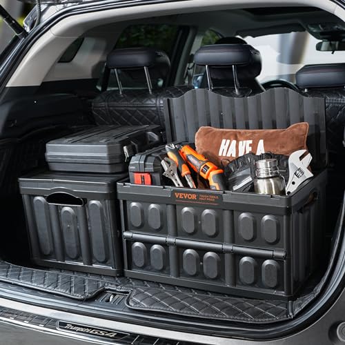 45L Collapsible Storage Bins with Lids 3 Packs Stackable Utility Crates with Handles Large Folding Containers D571111