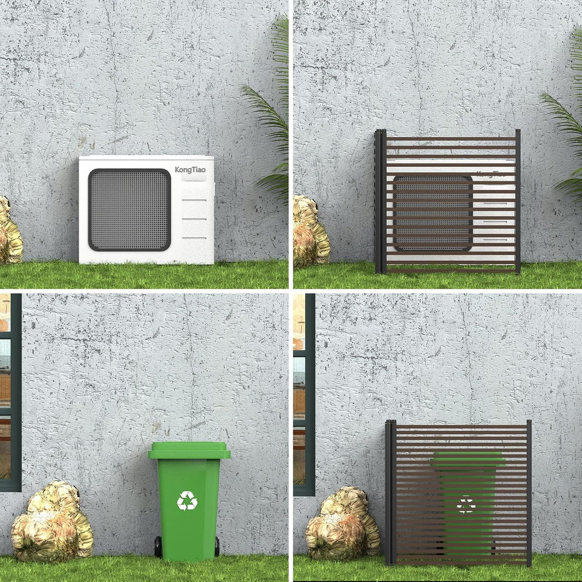 Metal Privacy Screen, 43x47 inches, 2 panels Y2040