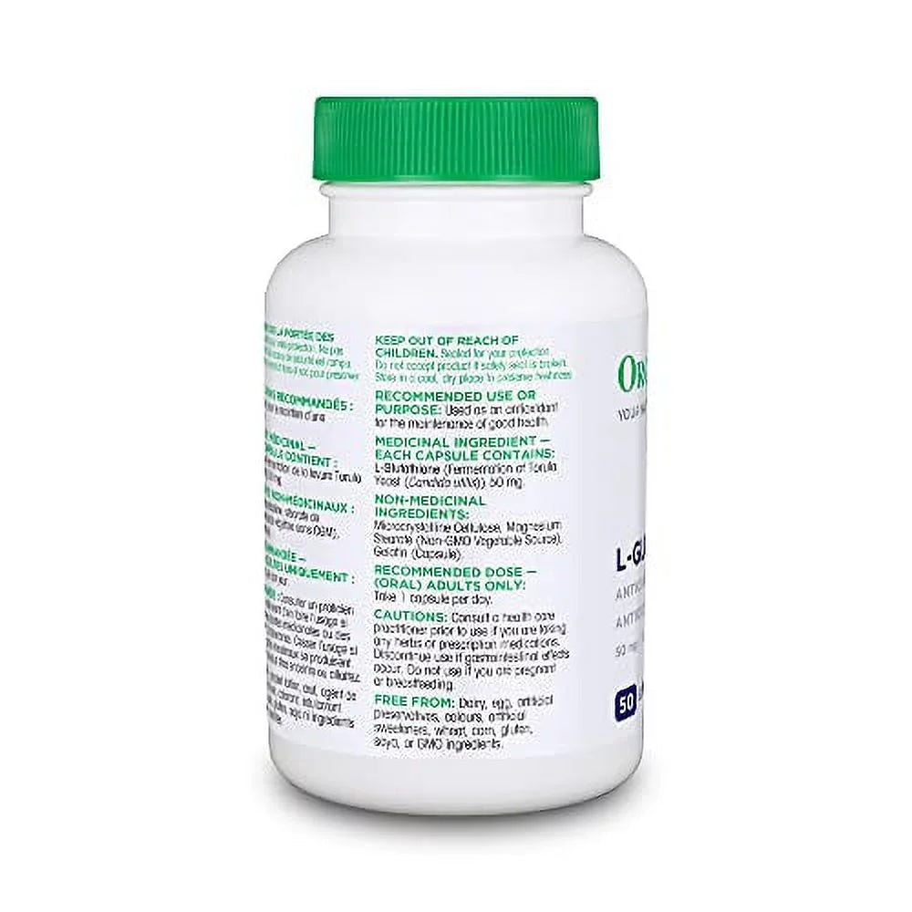 L-Glutathione 50mg 100 Capsules G8178